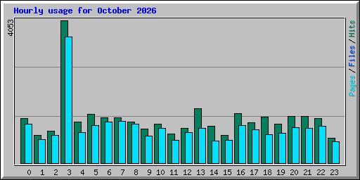 Hourly usage for October 2026